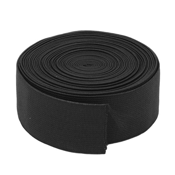 Tailoring Polyester Sewing Waistband Handicraft Elastic Band Strap Black 6 Yards