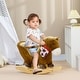 preview thumbnail 20 of 18, Plush Bunny Rabbit Rocking Horse with Sounds, Safety Seatbelt, and High Back - Baby Rocker for Toddlers 18-36 Months