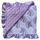 preview thumbnail 1 of 2, Soft Textured Minky Dot Baby Infant Toddler Blanket With Satin Trim