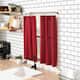No. 918 Martine Microfiber Semi-Sheer Rod Pocket Kitchen Curtain Valance and Tiers Set