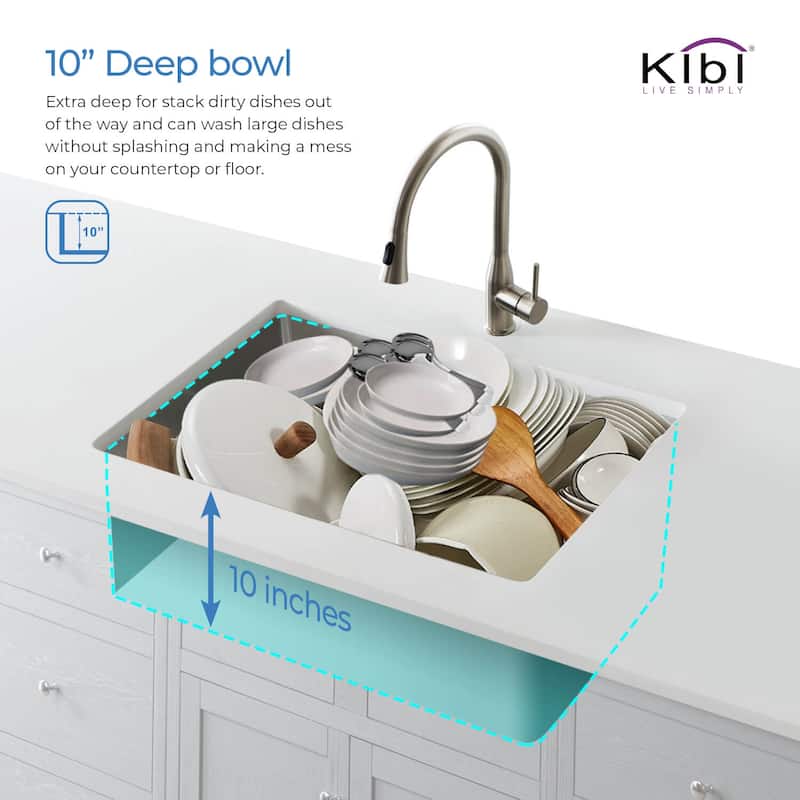 Handcrafted Undermount Single Bowl Stainless Steel Kitchen Sink