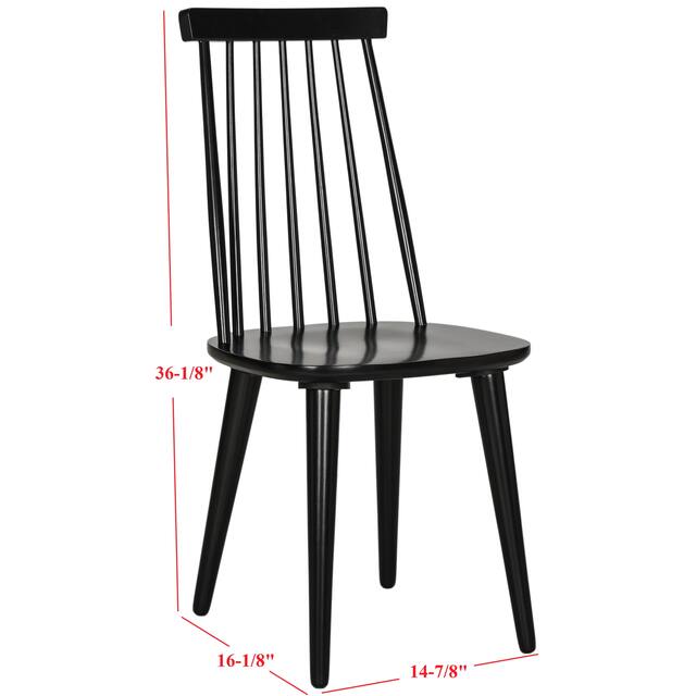 SAFAVIEH Burris Spindle Back Side Chair (Set of 2) - 17.3" W x 20.7" L x 36" H
