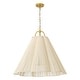 preview thumbnail 7 of 9, Rennnsan 4-Light Modern Cotton Pendant Light for Dining Room Living Room - 27.6" W x 26" H