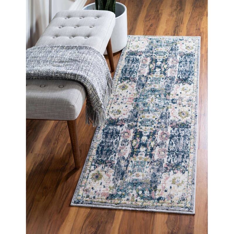 Contemporary Synnove Collection Area Rug - 2'7"x10' - Ivory