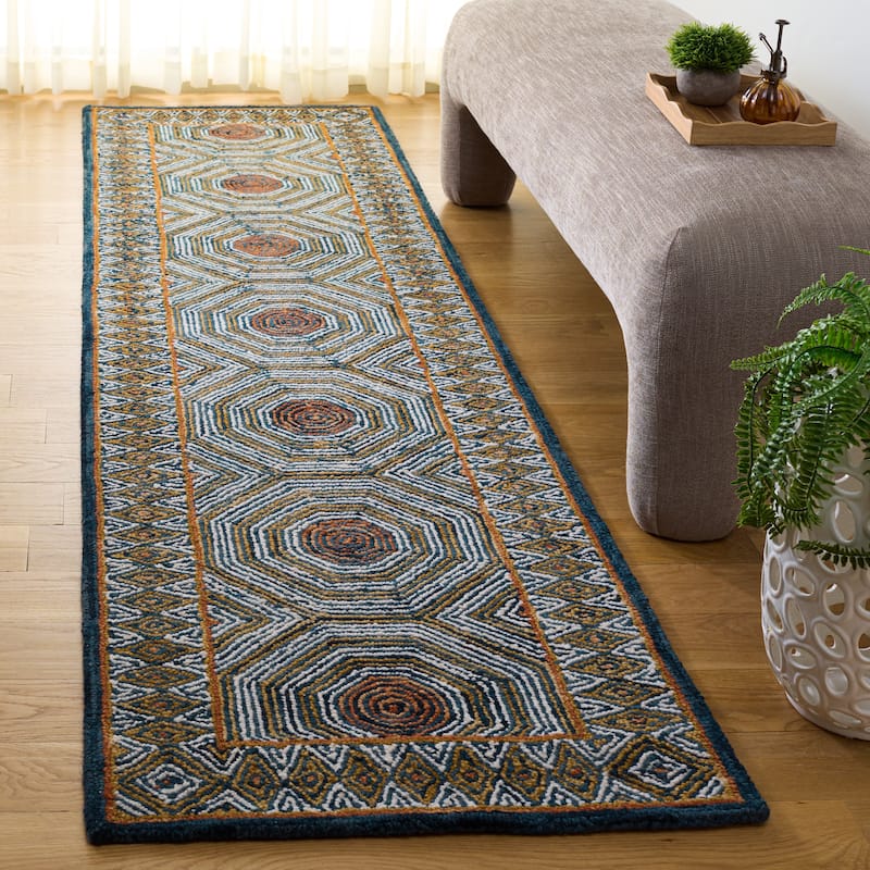SAFAVIEH Handmade Micro-Loop Hiltrud Modern Wool Rug
