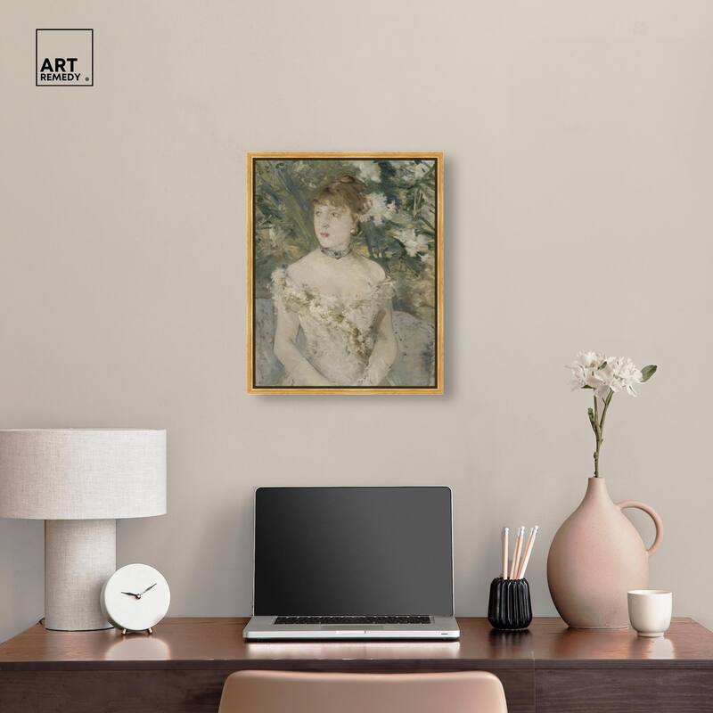 Young Girl in a Ball Gown Canvas by Art Remedy