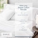 preview thumbnail 11 of 21, Pointehaven Long Staple Cotton Embroidered Percale Oversized Percale Cooling 4 pc Sheet Set