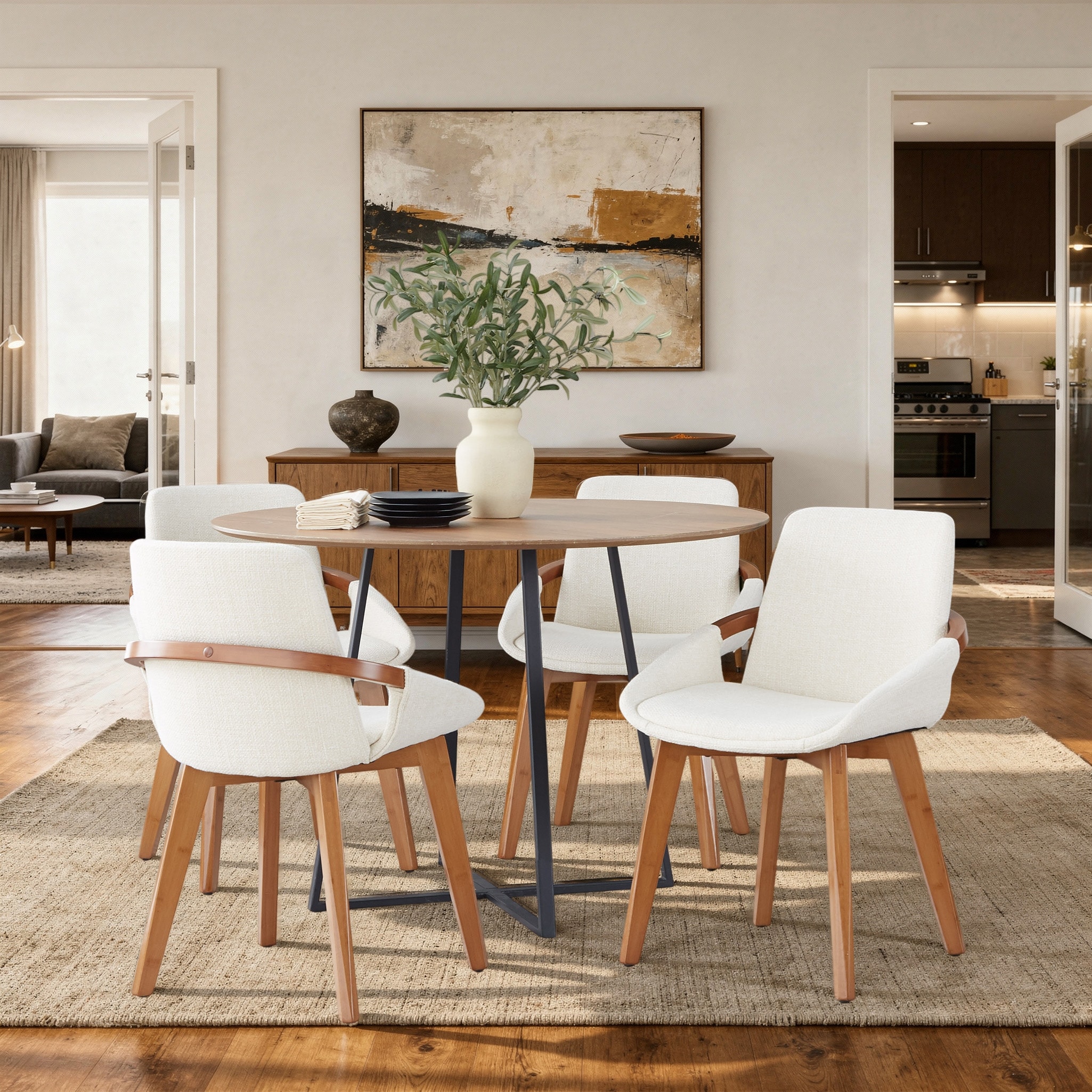 Carson Carrington Pugo Chair with Walnut Finish