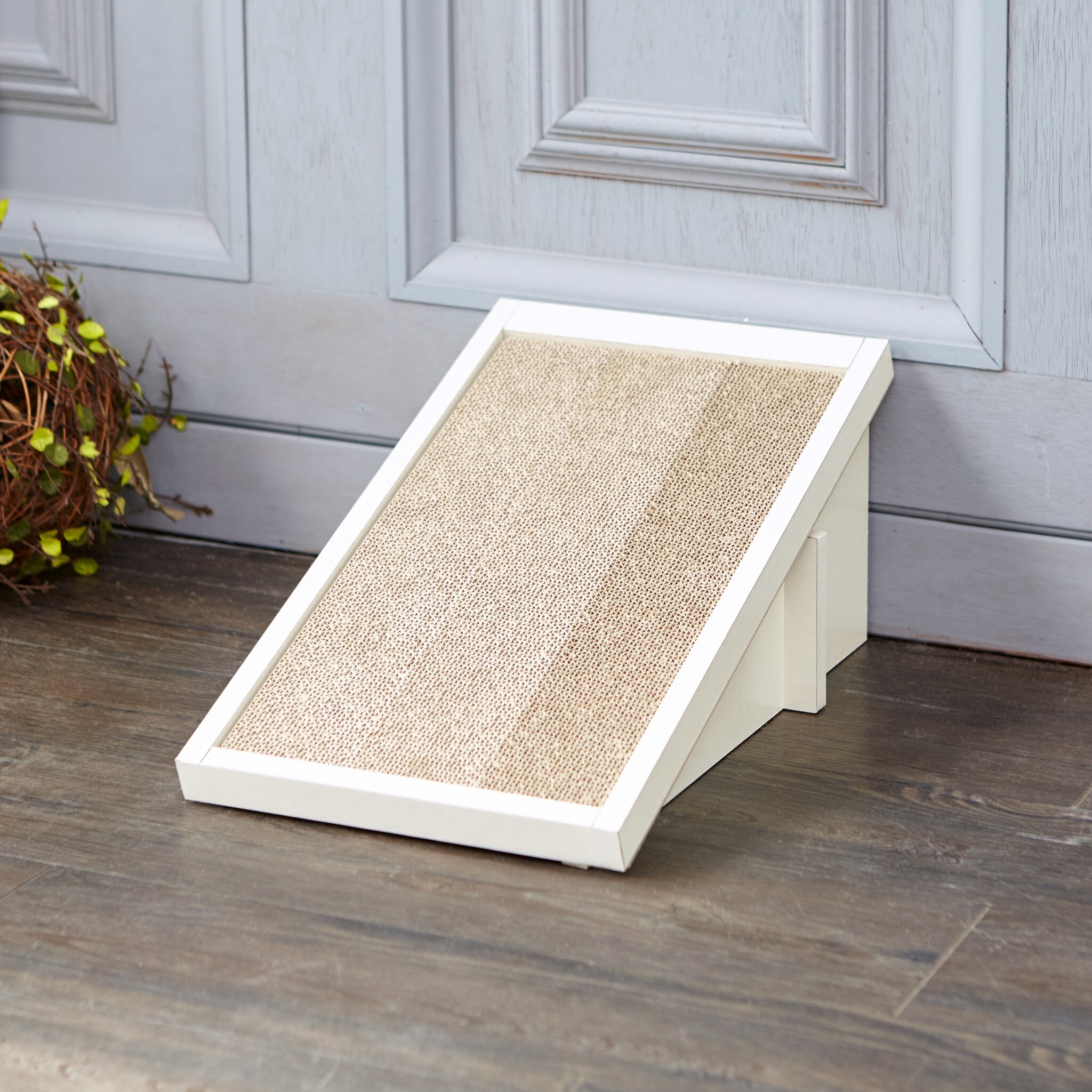 Shop Eco Friendly Cat Scratcher Incline White Tool Free Assembly