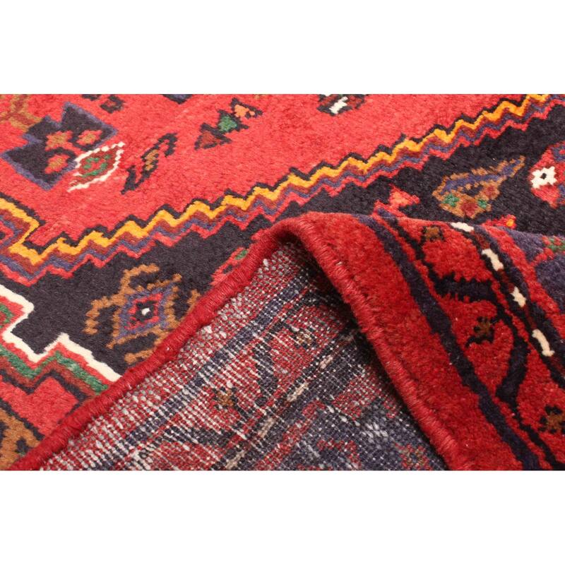 ECARPETGALLERY Hand-knotted Andelz Red Wool Rug - 4'8 x 6'11