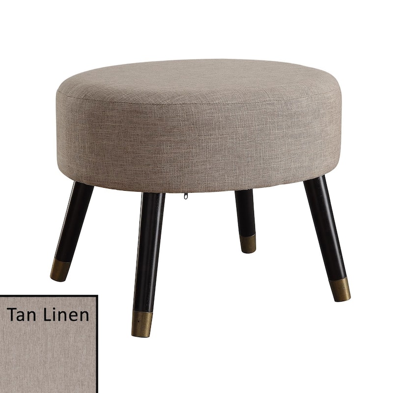 Convenience Concepts Designs4Comfort Mid Century Oval Ottoman Stool
