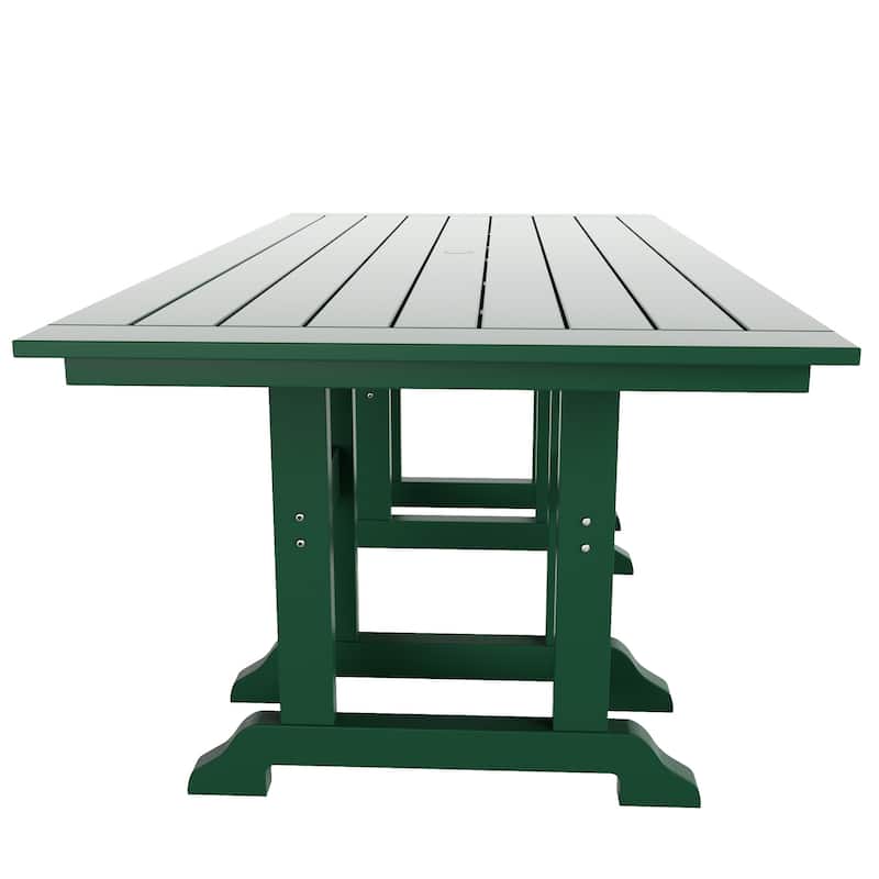 Shoreside 7-Piece Rectangular Poly Eco-Friendly All Weather Outdoor Dining Set