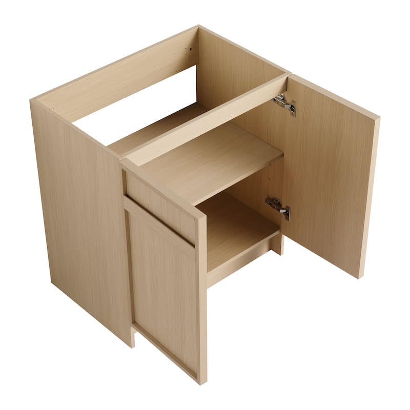 Malwee 30"/36"/48"/60" Bathroom Vanity with Sink, FreeStanding Vanity with Soft Close Doors and adjustable shelf