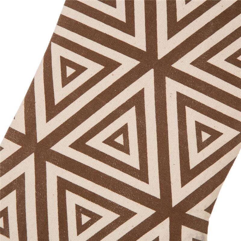 Glitzhome 20"L Christmas Stocking with Faux Fur Cuff