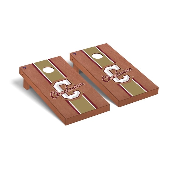 slide 2 of 5, Charleston Cougars Rosewood Cornhole Board Set