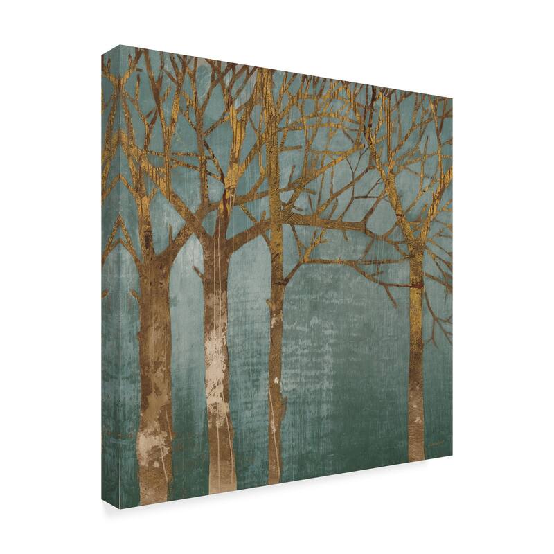 Kathrine Lovell 'Golden Day Turquoise' Canvas Art