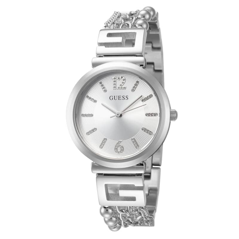 Guess Women's Cluster 32mm Quartz Watch GW0545L1 - Silver-Tone - One Size