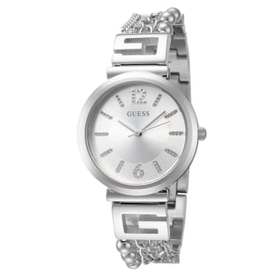 Guess Women's Cluster 32mm Quartz Watch GW0545L1 - Silver-Tone - One Size