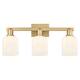 Option Brushed Brass, Gloss White