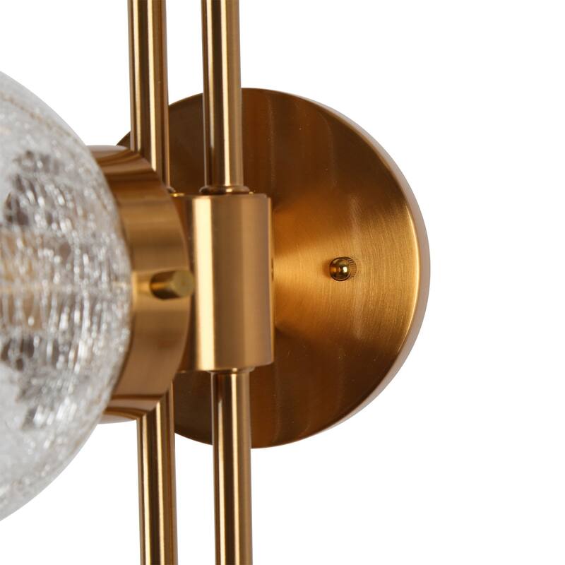 Bola Modern 3-Light Glass Chandelier Wall Sconces Bathroom Vanity Lights - L30.5" x W8" x H12.2"
