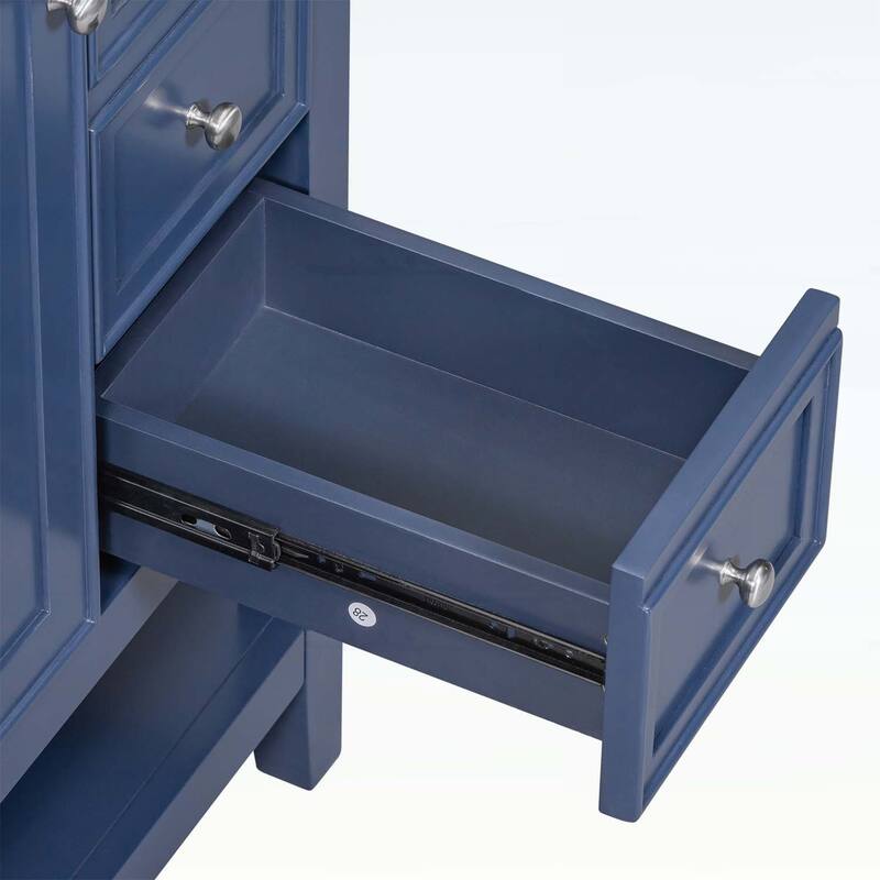 Bathroom Vanity with Sink,Cabinet,and Drawers,Open Shelf
