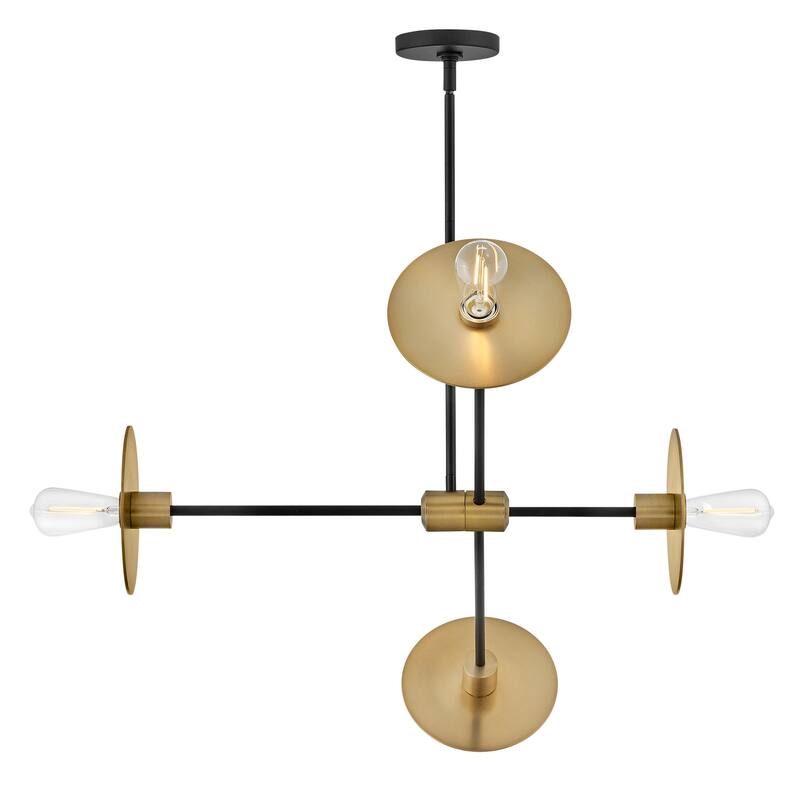 Lark 83885 Lulu 4 Light 36" Wide Sputnik Chandelier