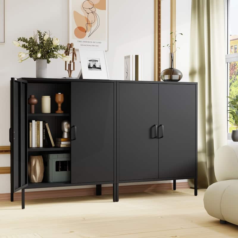 Versatile Metal Storage Cabinet for Various Spaces and Demands