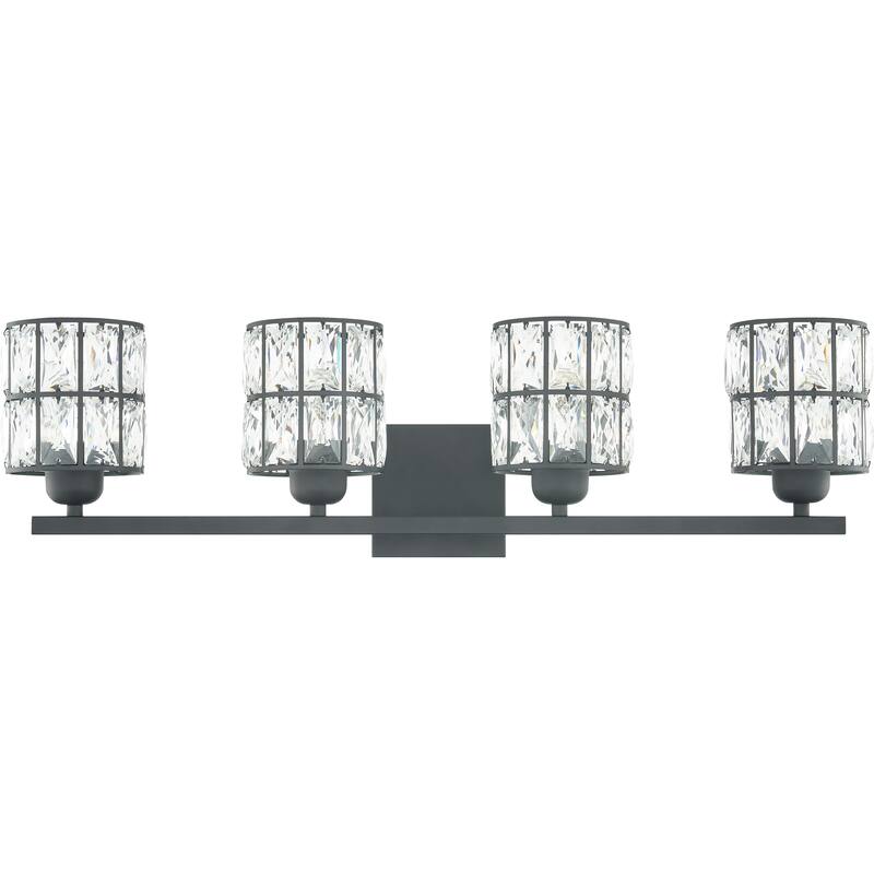 Quoizel Gibson Matte Black 4-light Bath Light