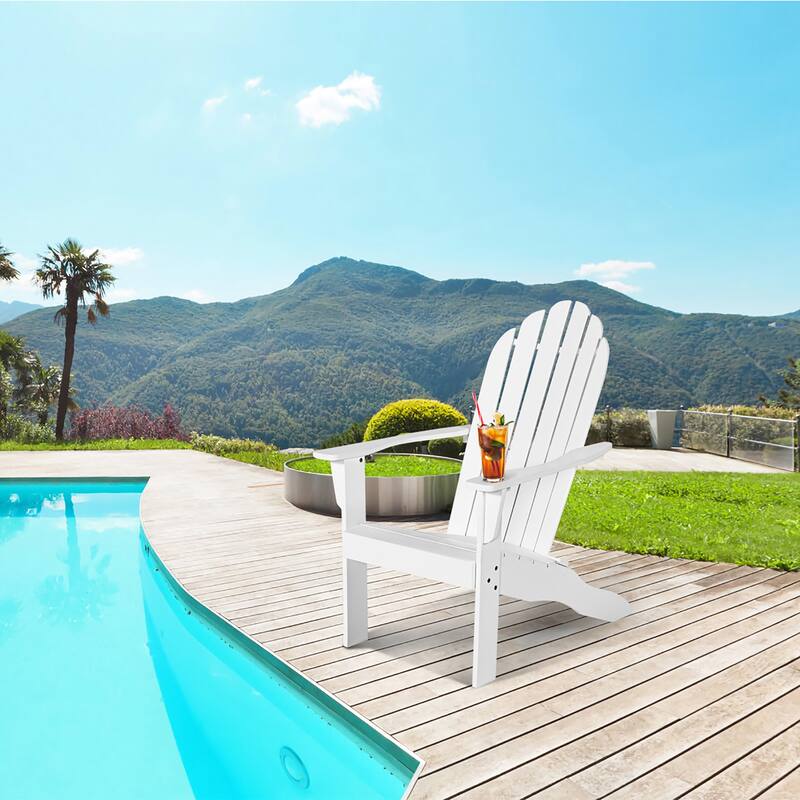 Adirondack Chair Outdoor Wooden Chair for Patio Garden Furniture
