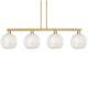 Option Brushed Brass / White Mouchette