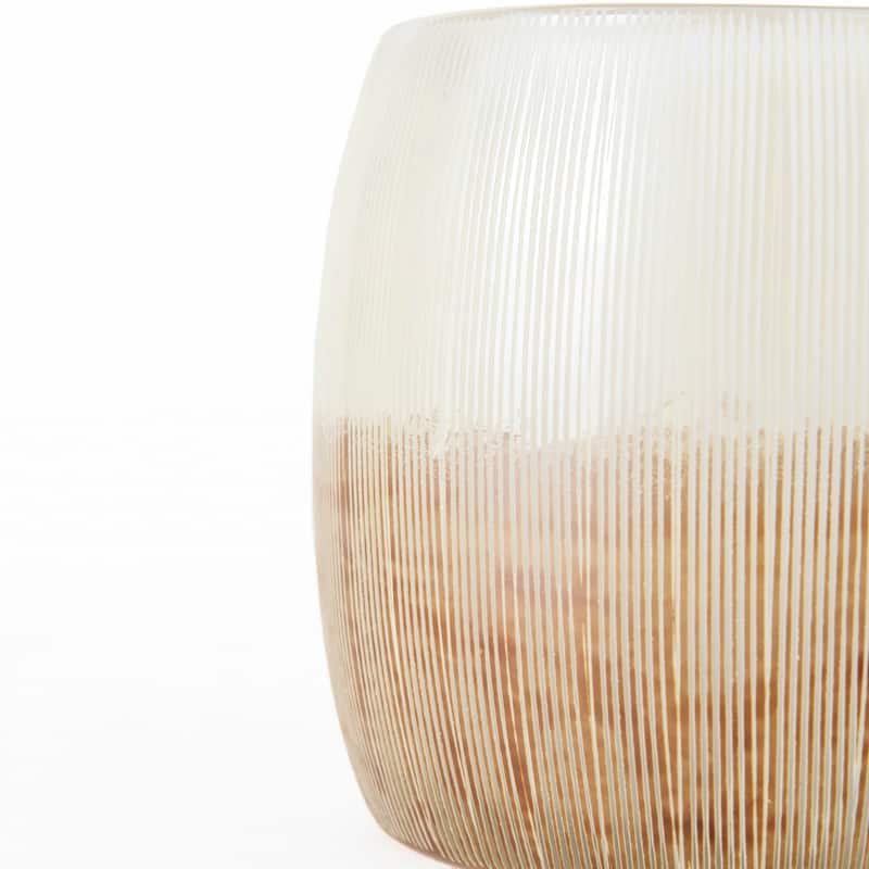 Agnetha Gold And Cream Glass Vase (14")