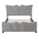 preview thumbnail 9 of 9, Sumptuous Design Full Size Velvet Platform Bed with Support Slat, Upholstered Bed with Support Legs for Bedroom, Grey