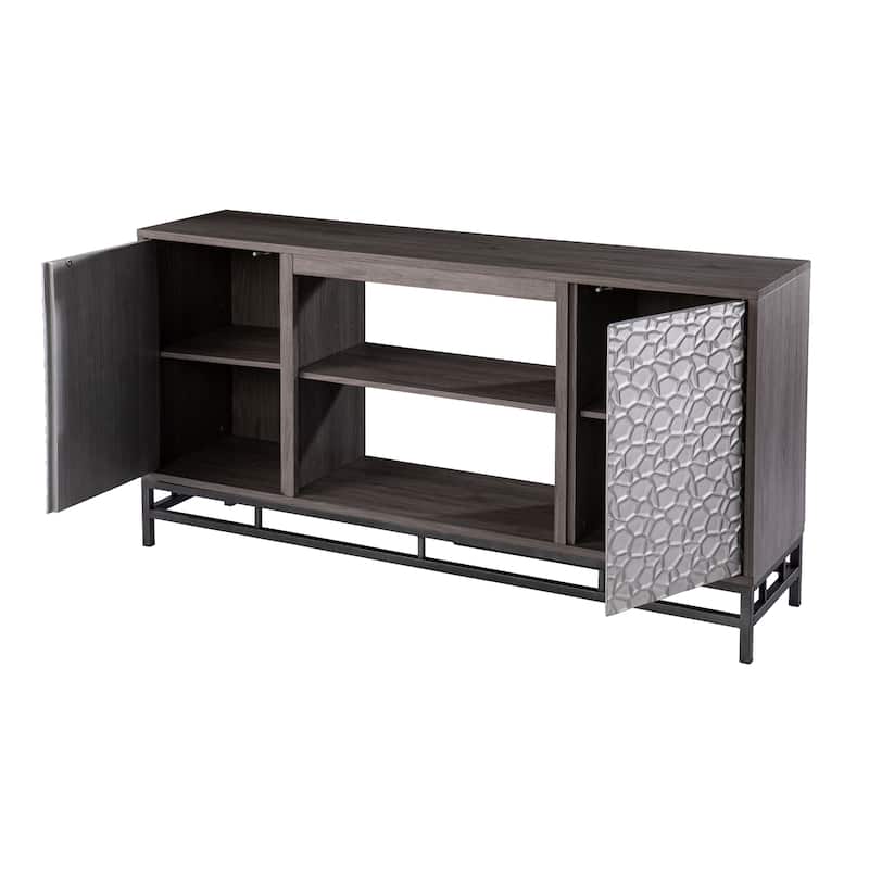 SEI Furniture Hollesborne Two-Door Media TV Stand for TV's up to 50"