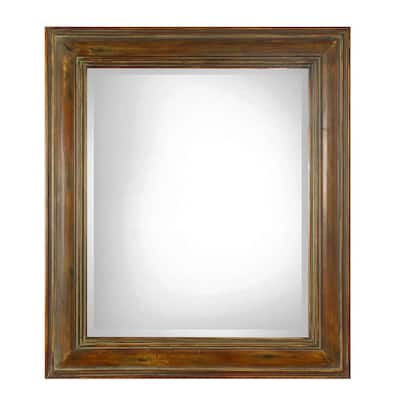 Uttermost Darian 42 Inch x 36 Inch Rectangular Beveled Wood Framed