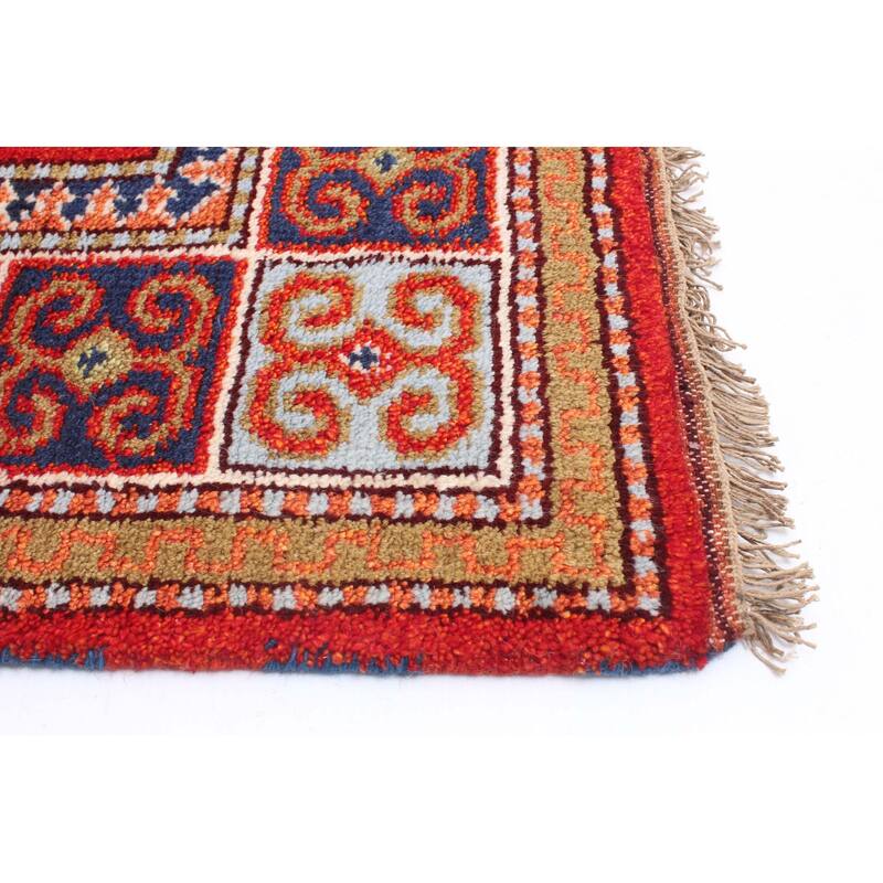 ECARPETGALLERY Hand-knotted Royal Kazak Red Wool Rug - 5'9 x 7'1