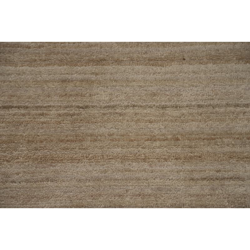 Hand Knotted Oriental Viscose Silk Carpet Tribal Animal Pictorial Beige & Ivories Gabbeh Area Rug - 9' 10'' X 9' 10''