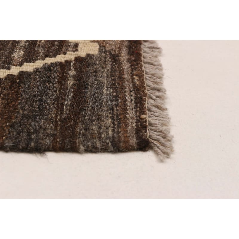 Sivas Brown Kilim 6'0" x 7'9" - 6'0 x 7'9