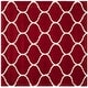 preview thumbnail 68 of 164, SAFAVIEH Hudson Shag Ogee Trellis 2-inch Thick Area Rug 3' Square - Red/Ivory - Square