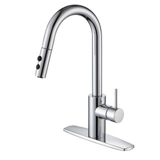 Ultra Faucets Euro Collection Single-Handle Kitchen Faucet With Pull-Down Spray