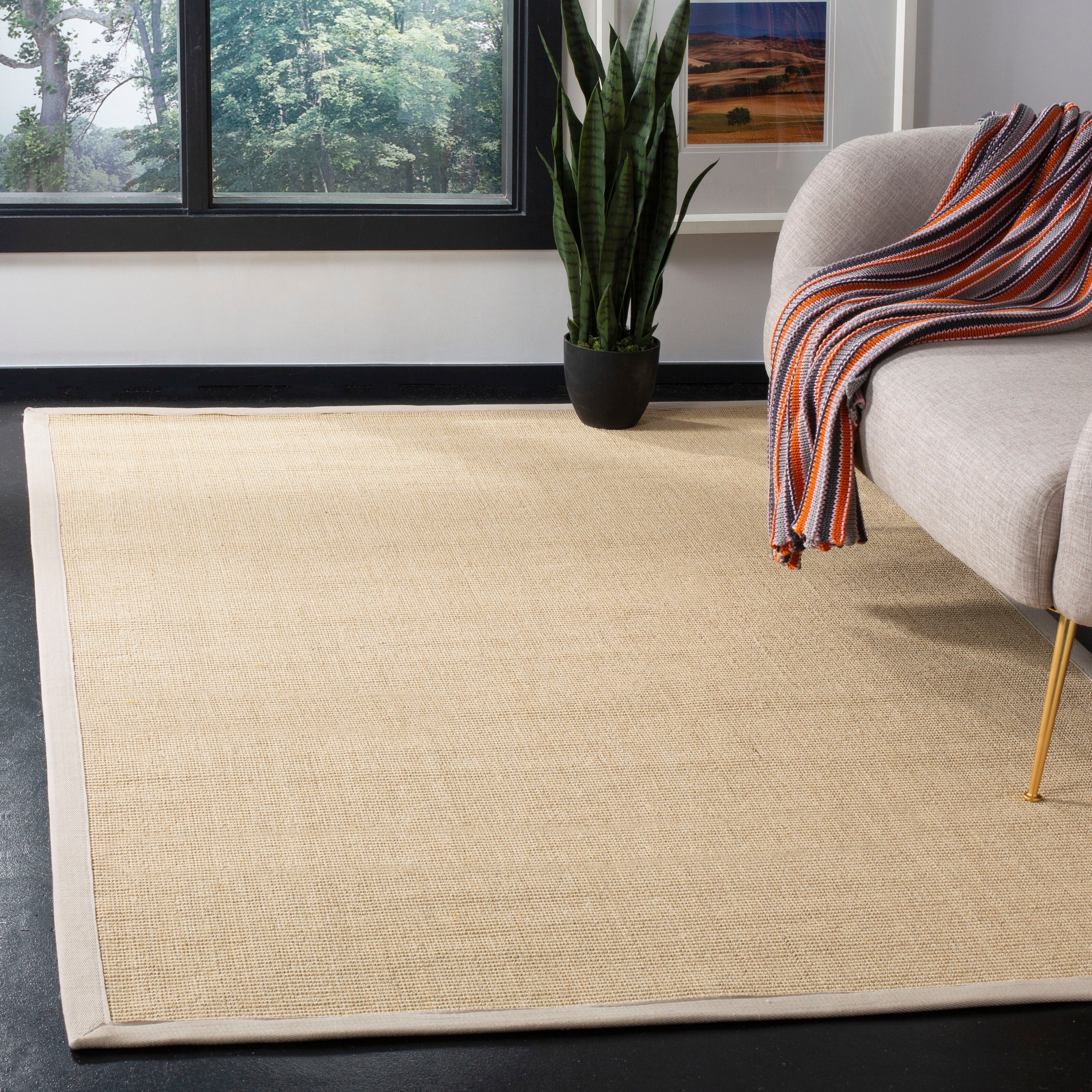 Safavieh Natural Fiber Urbana Casual Border Sisal Rug For Sale Online