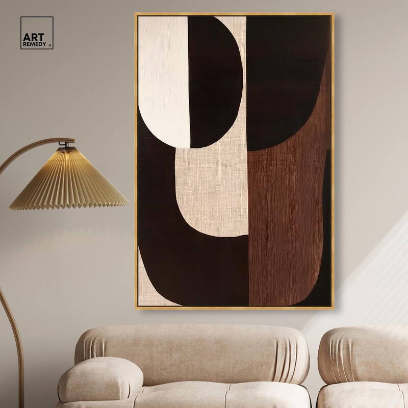 Quartet in Brown I Canvas by Art Remedy