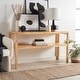 preview thumbnail 3 of 20, SAFAVIEH Home Collection Omara 2 Tier Console Table - 53" W x 17" D x 30" H Natural