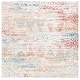 preview thumbnail 12 of 10, SAFAVIEH Calista Shag Oltiana Abstract 1-inch Thick Rug 6'7" Square - Ivory/Beige - Square