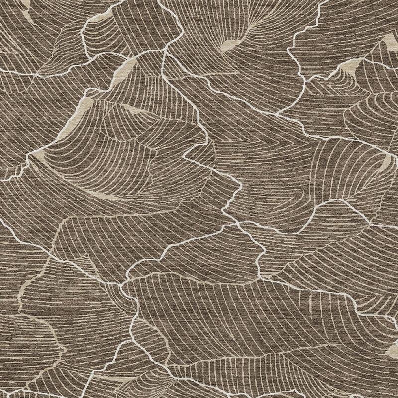 HomeRoots Abstract Transitional Rectangle Outdoor Rug