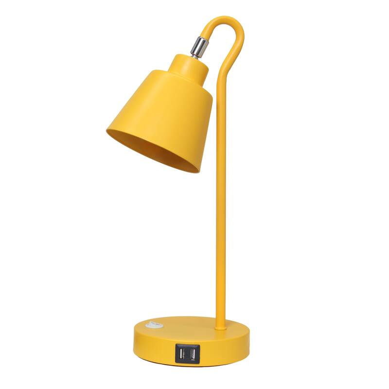 Looped Desk Lamp with Adjustable Shade - 16" - Yellow