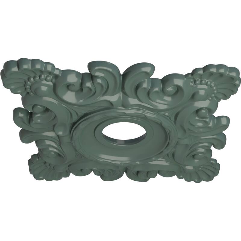 18"W x 18"H x 3 1/4"ID x 1 1/2"P Crawley Ceiling Medallion
