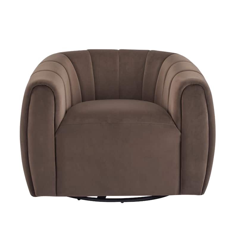 Monroe Indoor Modern Swivel Club Chair by Christopher Knight Home
