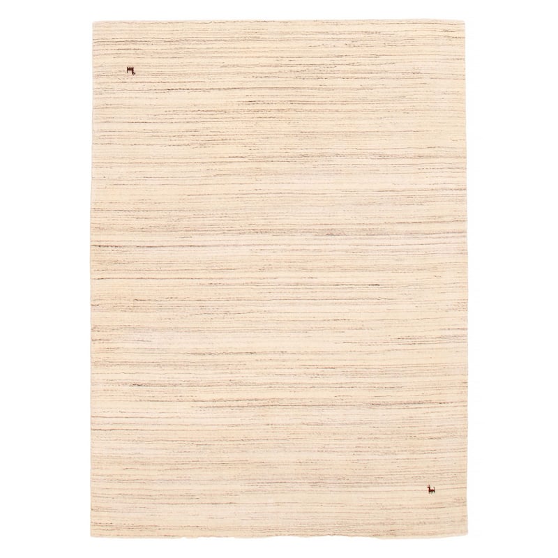 Kashkuli Gabbeh Cream Rug 5'7" x 7'10" - 5'7 x 7'10 - Cream - 5'7 x 7'10