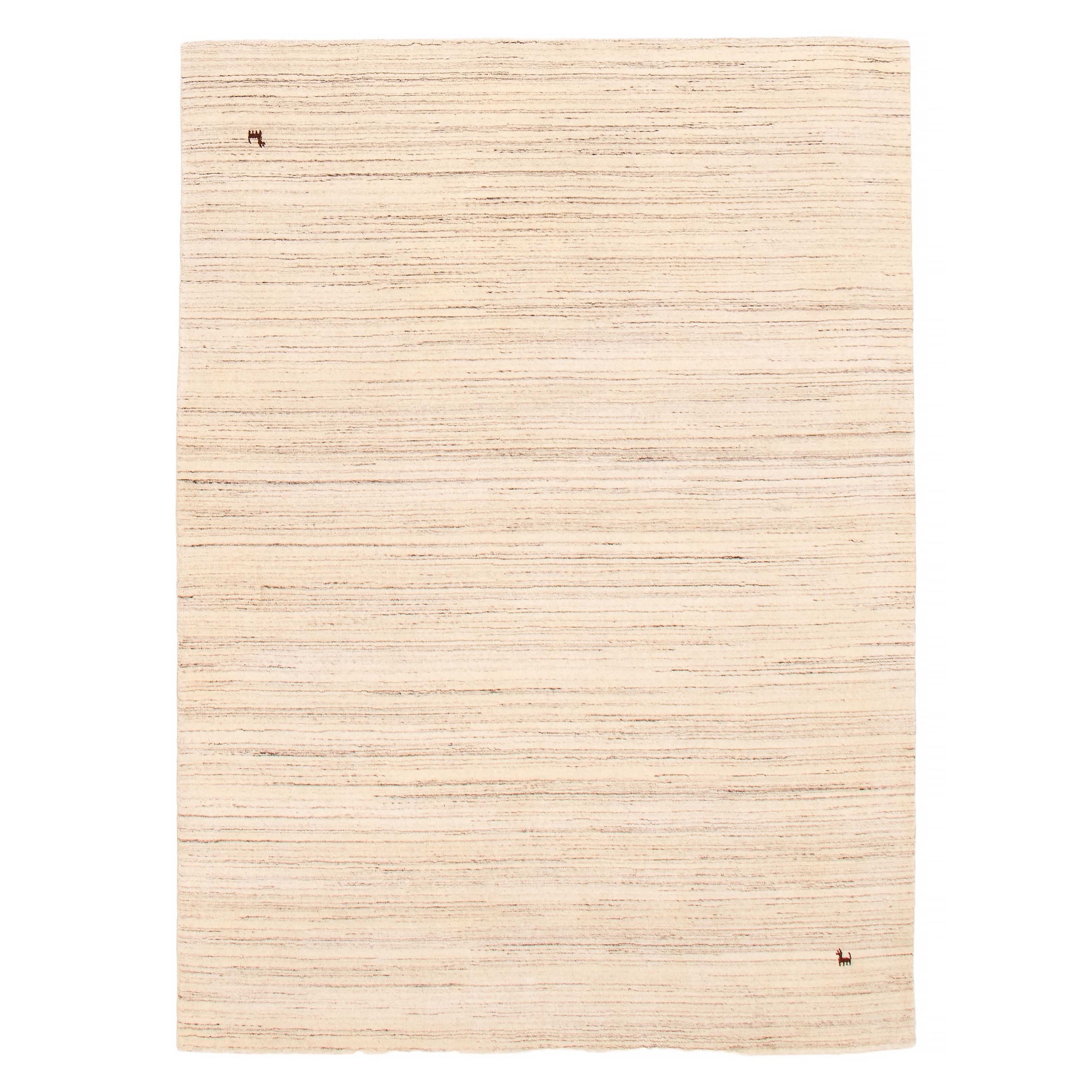 Kashkuli Gabbeh Cream Rug 5'7" x 7'10" - 5'7 x 7'10