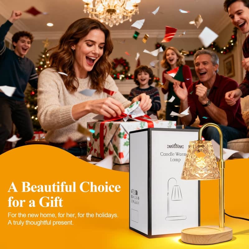 Candle Warmer Lamp with Timer, Wax Melt Warmer for Scented Jar